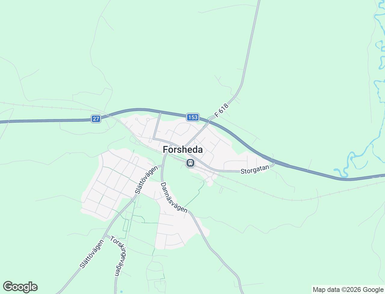 Karta över Parkvägen 15P i 71 Forsheda