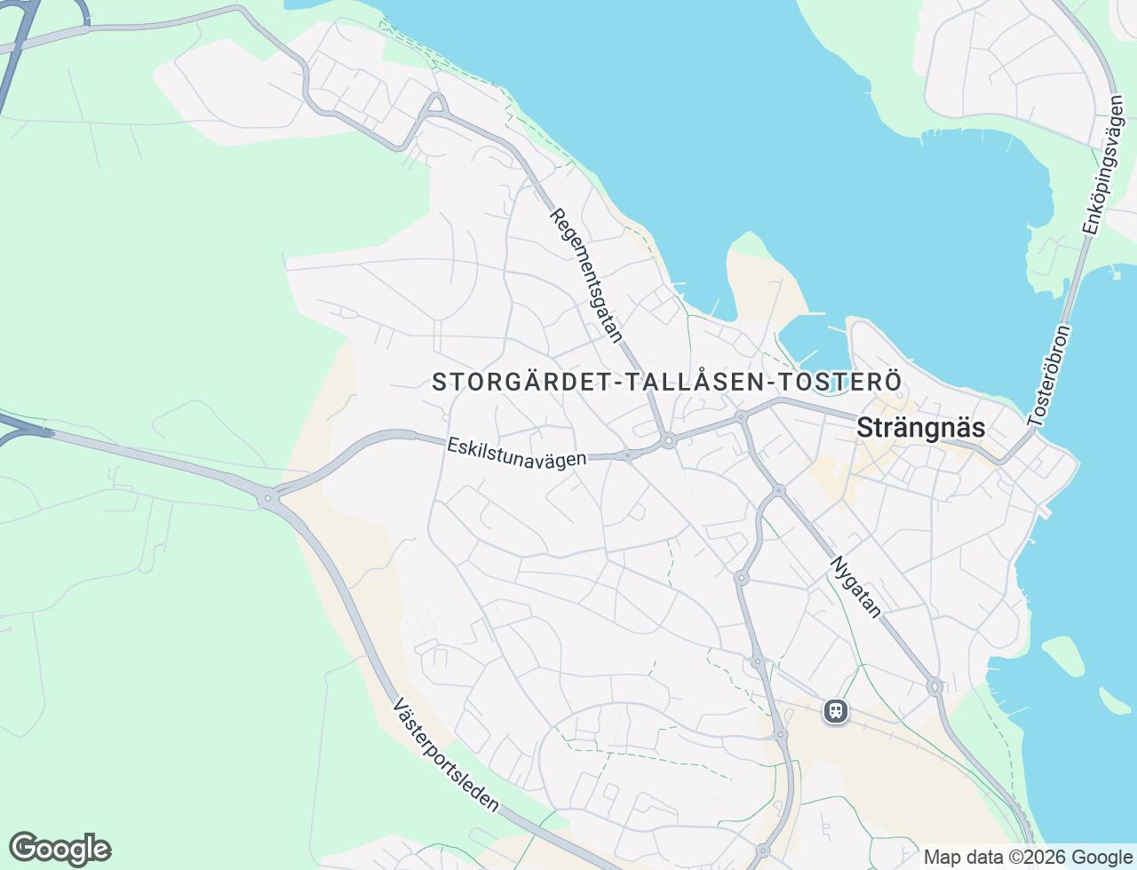Karta över Erikslundsvägen 3 i 34 Strängnäs