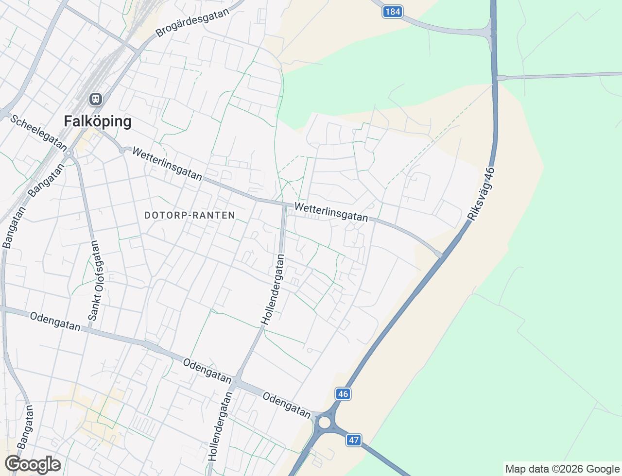 Karta över Hjelmarsrörsgatan 30 i 45 Falköping