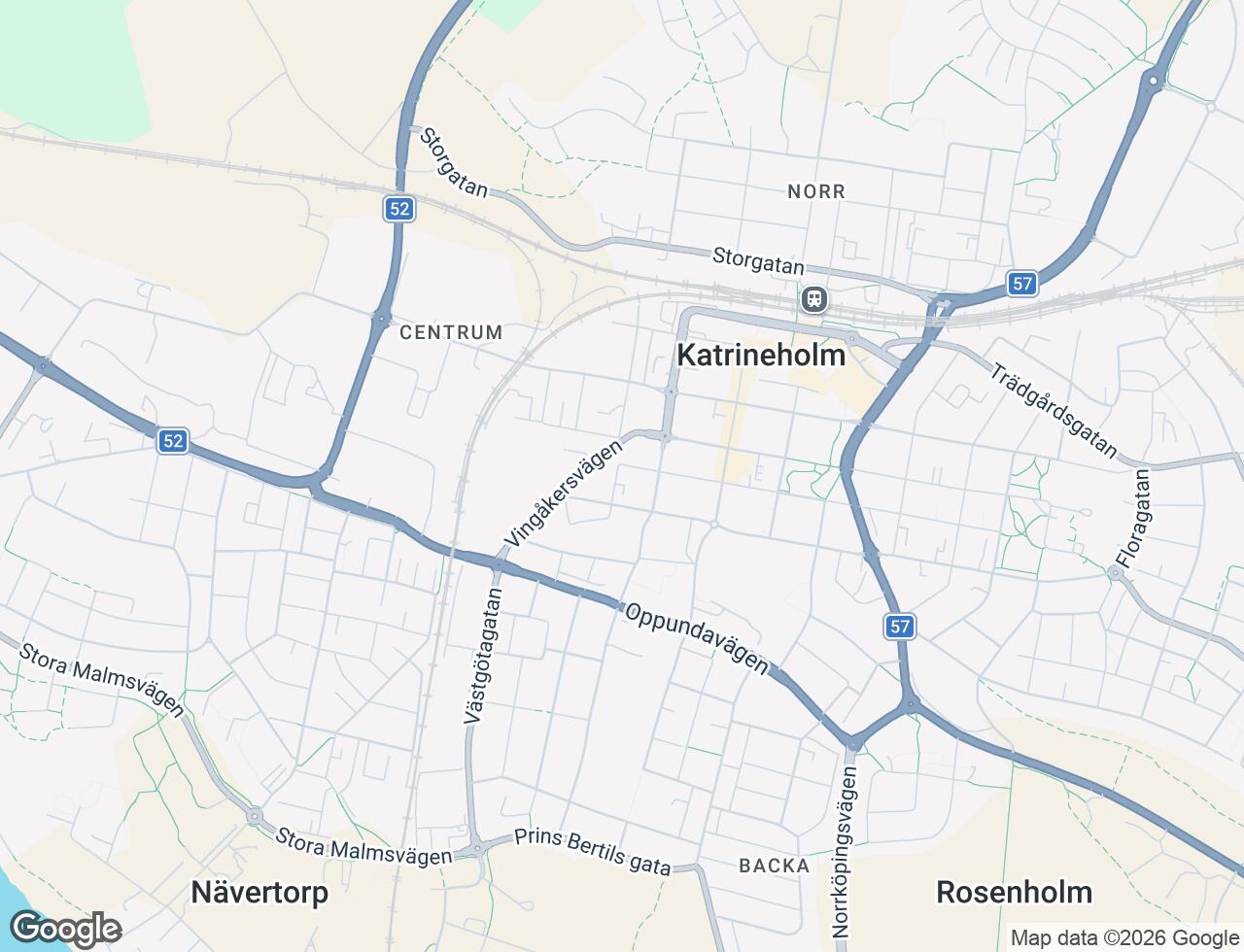 Karta över Prinsgatan 13A i 36 Katrineholm