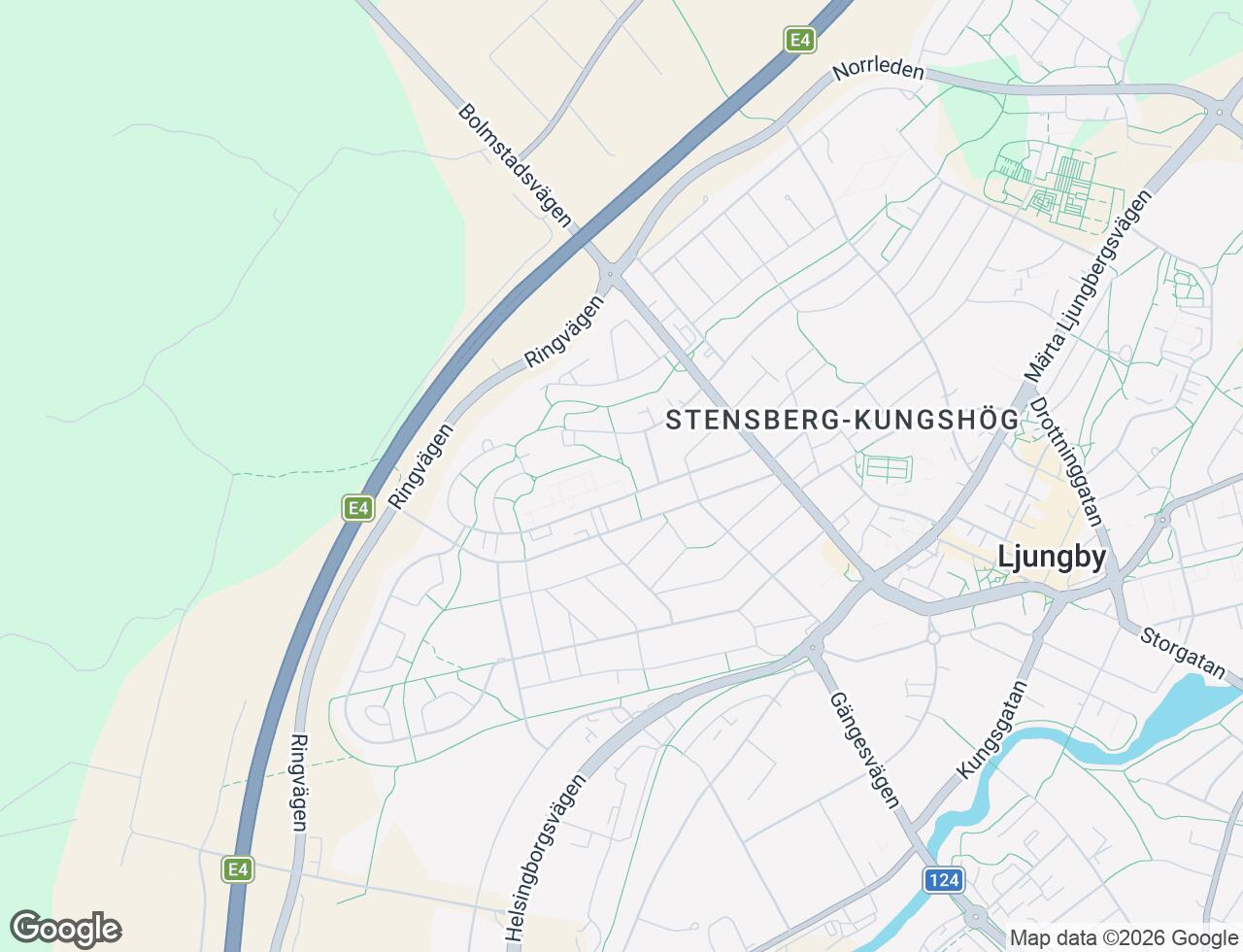 Karta över Rönnäsvägen 22 i 33 Ljungby