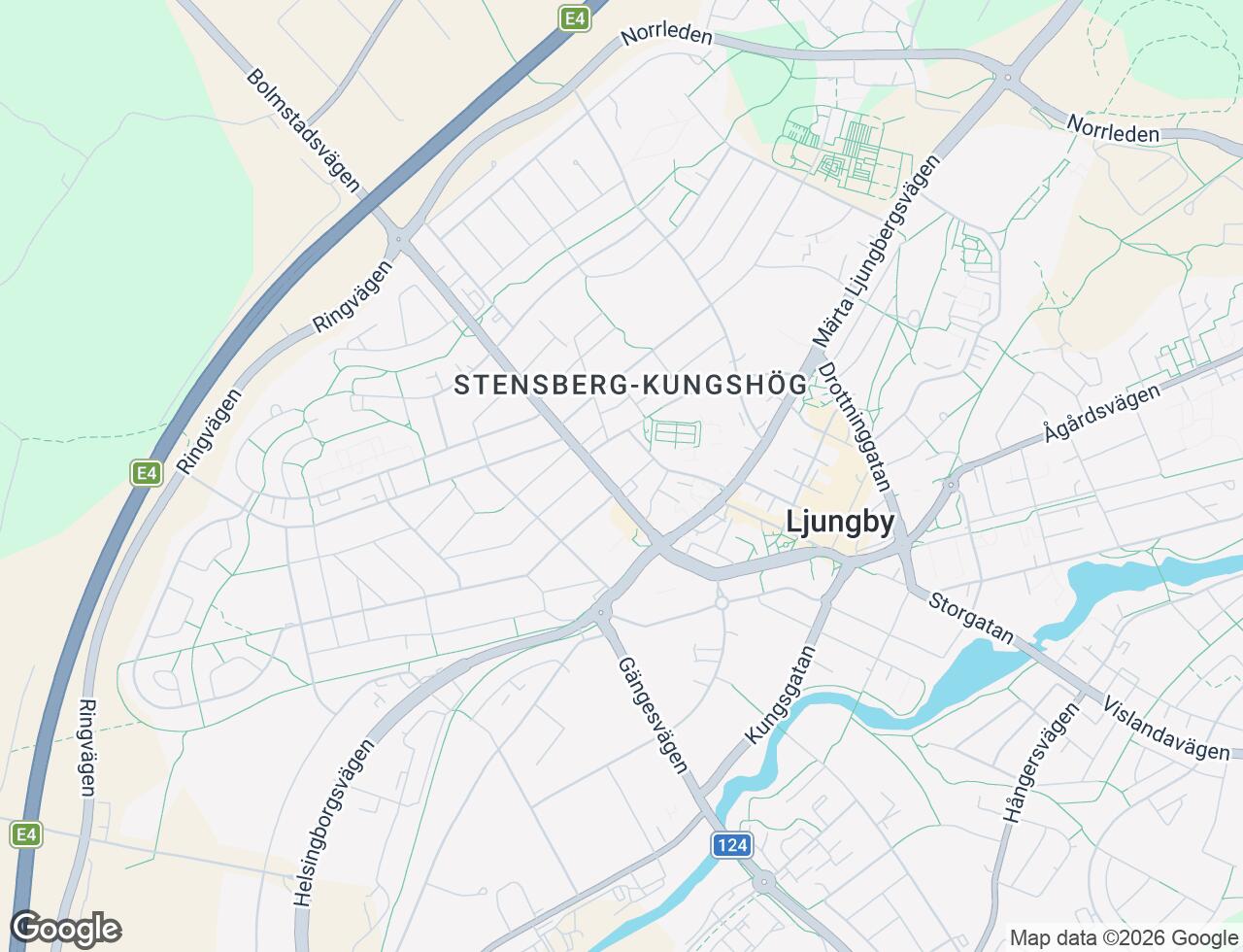 Karta över Bolmstadsvägen 8B i 35 Ljungby