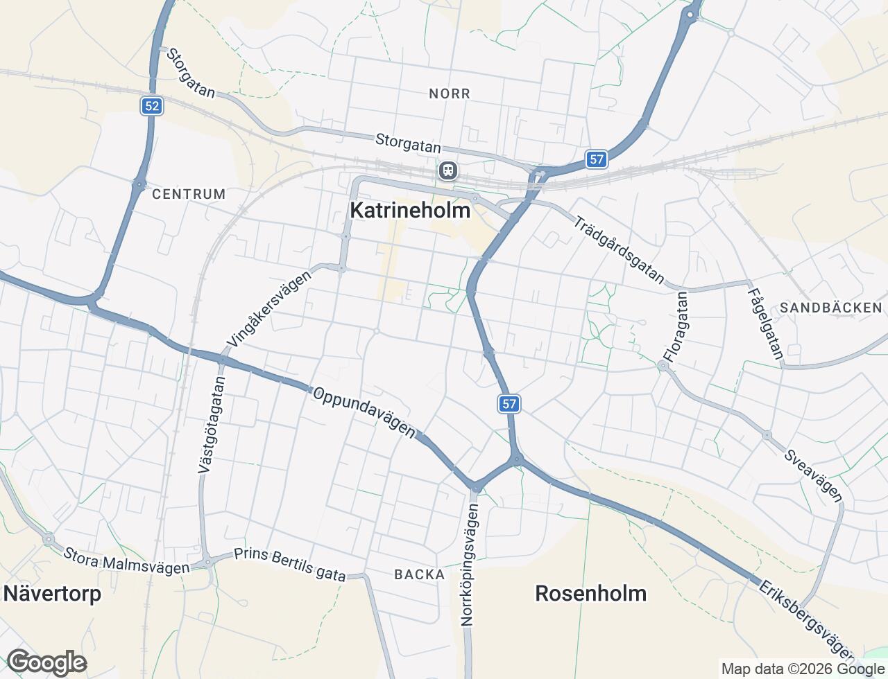Karta över Vasavägen 26 i 32 Katrineholm