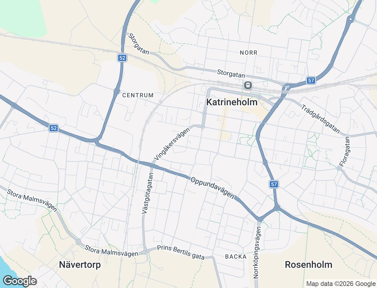 Karta över Prinsgatan 15 A i 36 Katrineholm