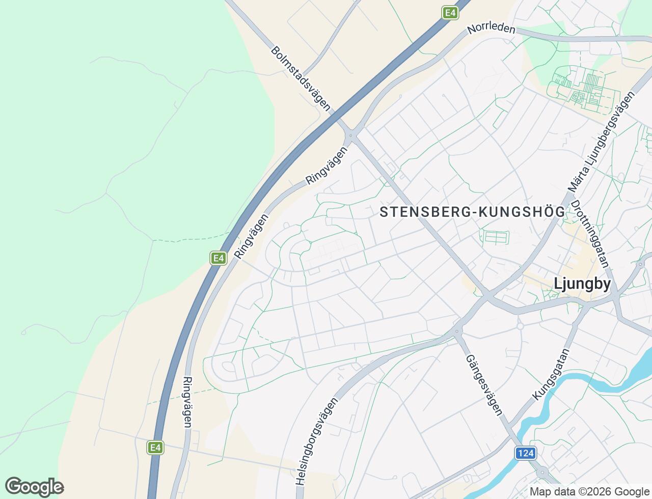 Karta över Rönnäsvägen 46 i 33 Ljungby