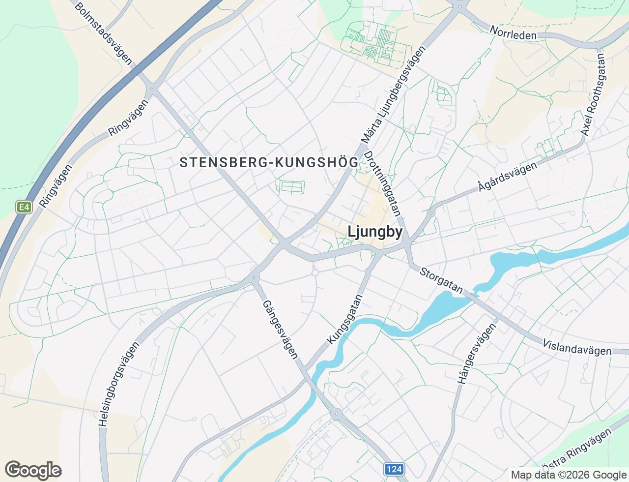 Karta över Tvärgatan 1a i 43 Ljungby