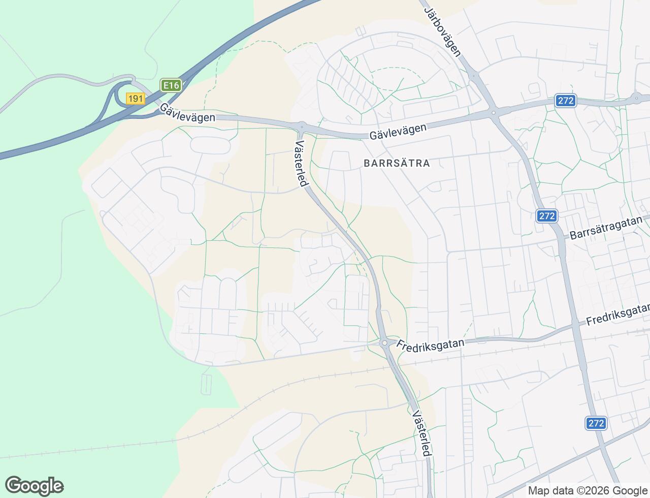 Karta över Killingvägen 20C i 37 Sandviken