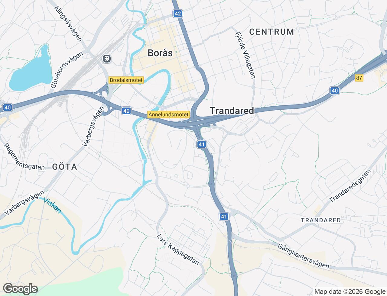 Karta över Elinsdalsgatan 6 i 33 Borås