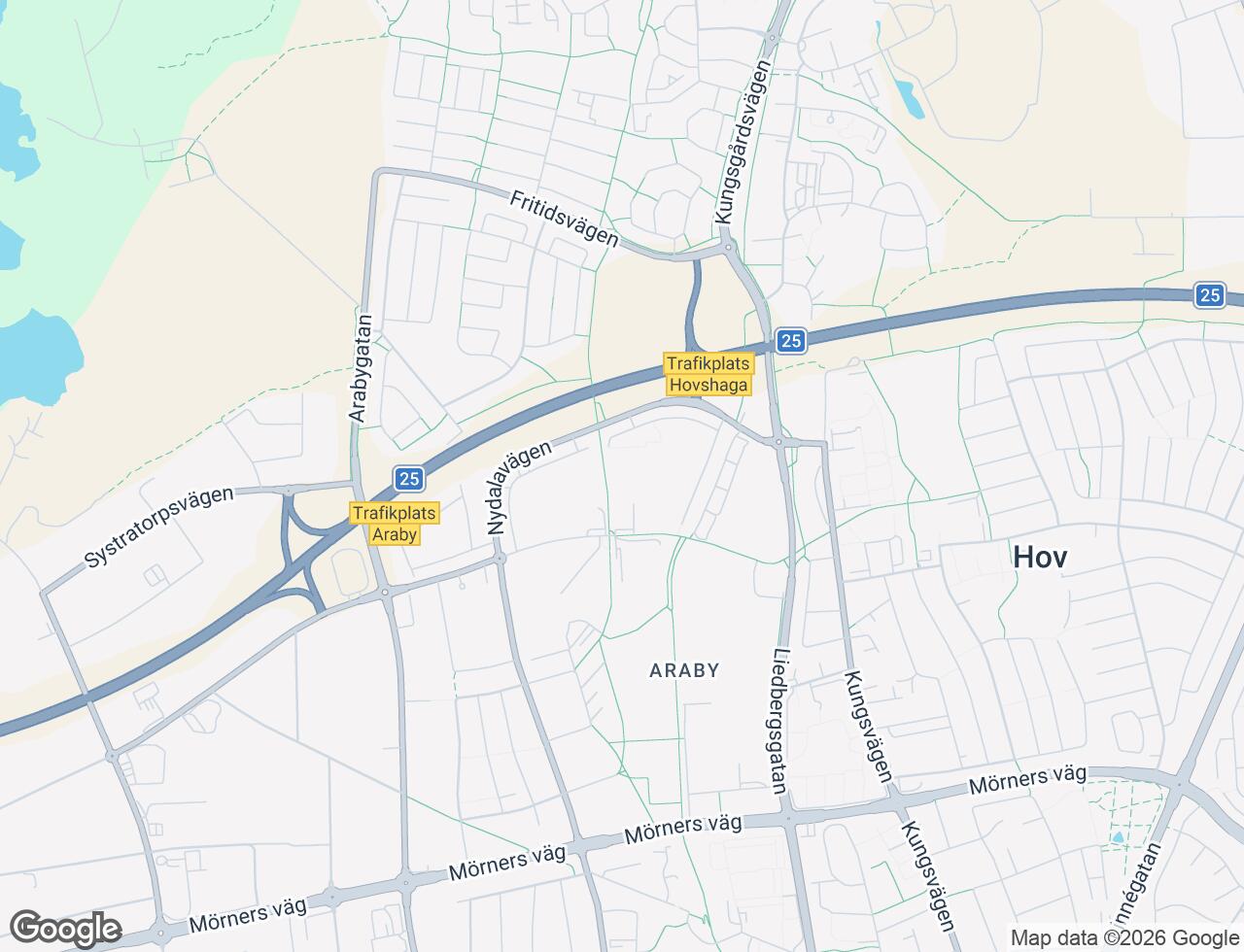 Karta över Nydalavägen 30B i 48 Växjö