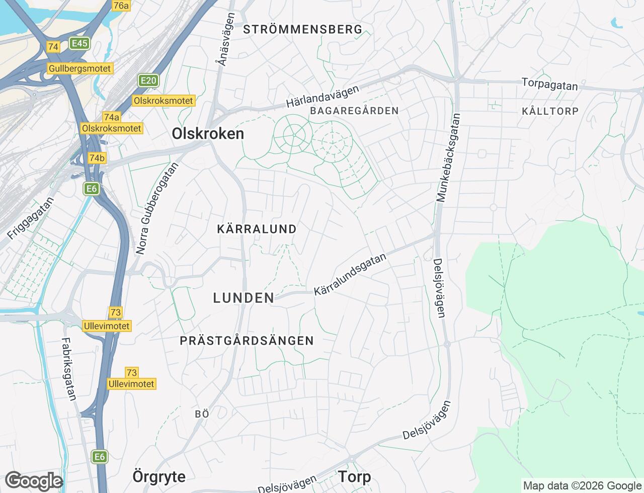 Karta över Ulfsparregatan 14 i 57 Göteborg