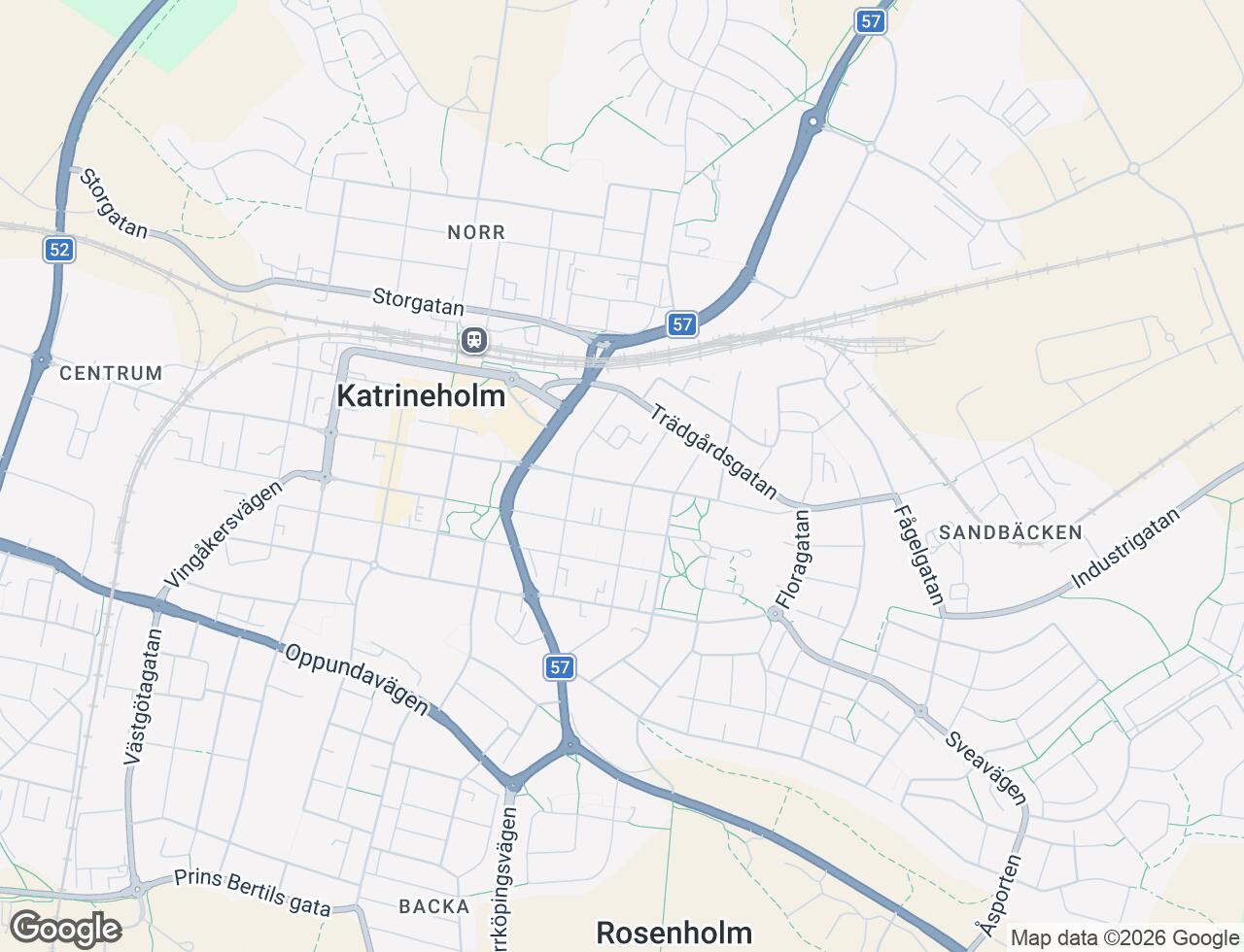 Karta över Fredsgatan 35B i 31 Katrineholm