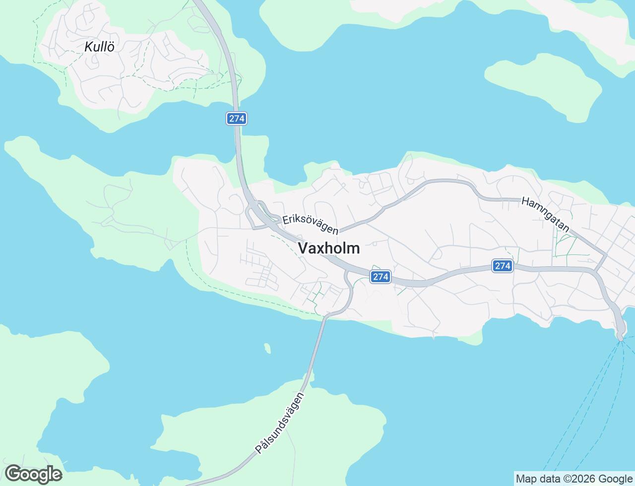 Karta över Idrottsvägen 4A i 34 Vaxholm