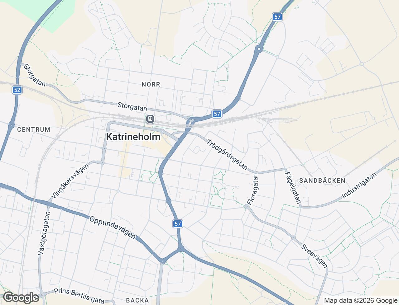 Karta över Sibeliusgatan 7 i 33 Katrineholm
