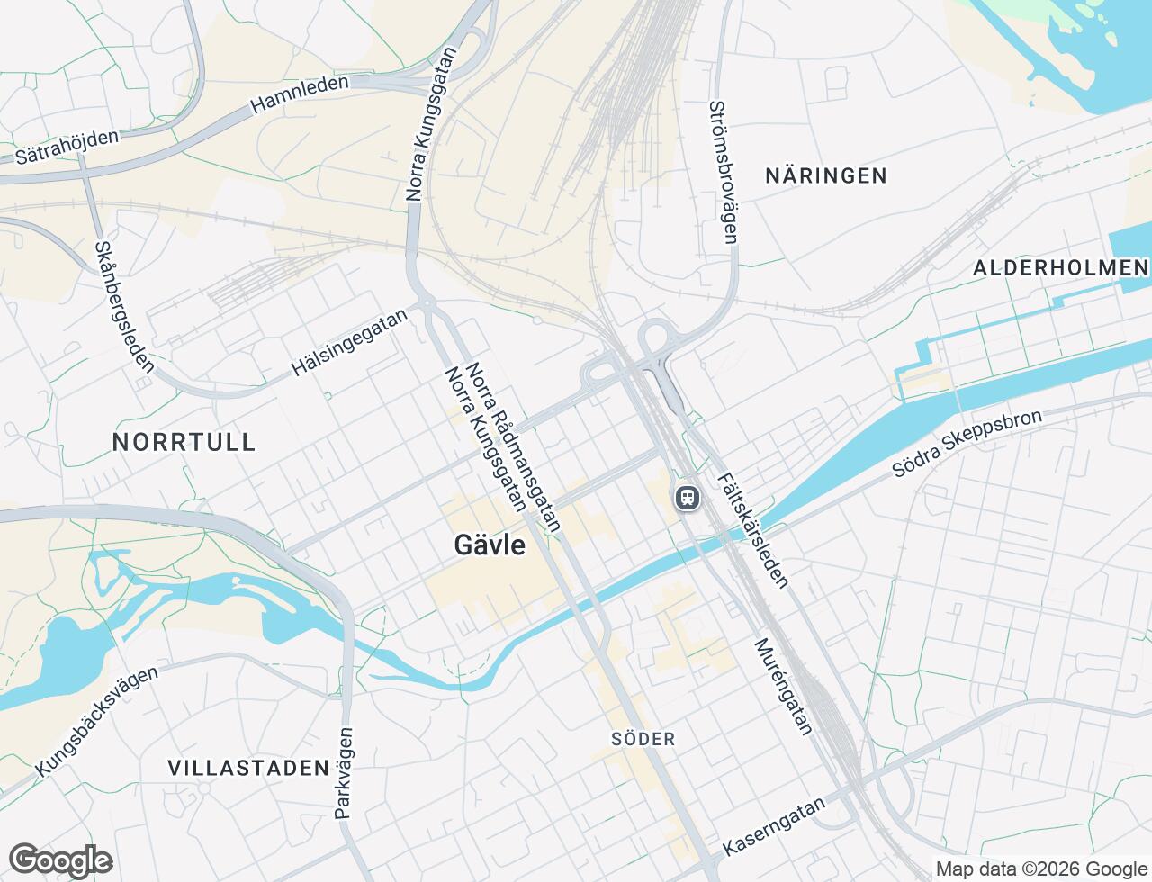 Karta över Ruddammsgatan 35 i 11 Gävle