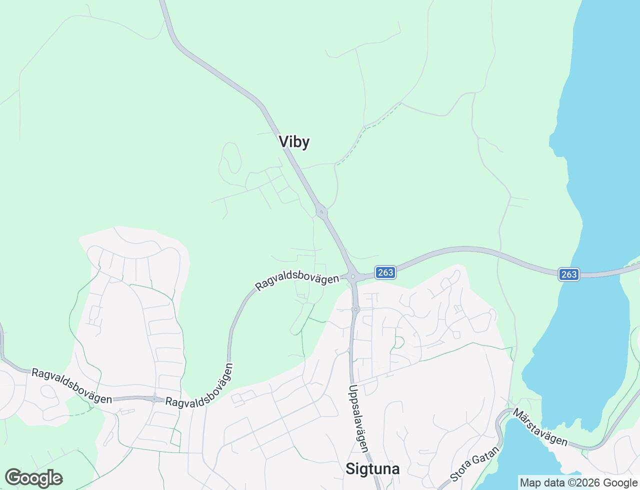 Karta över Silvergatan 6A i 37 Sigtuna