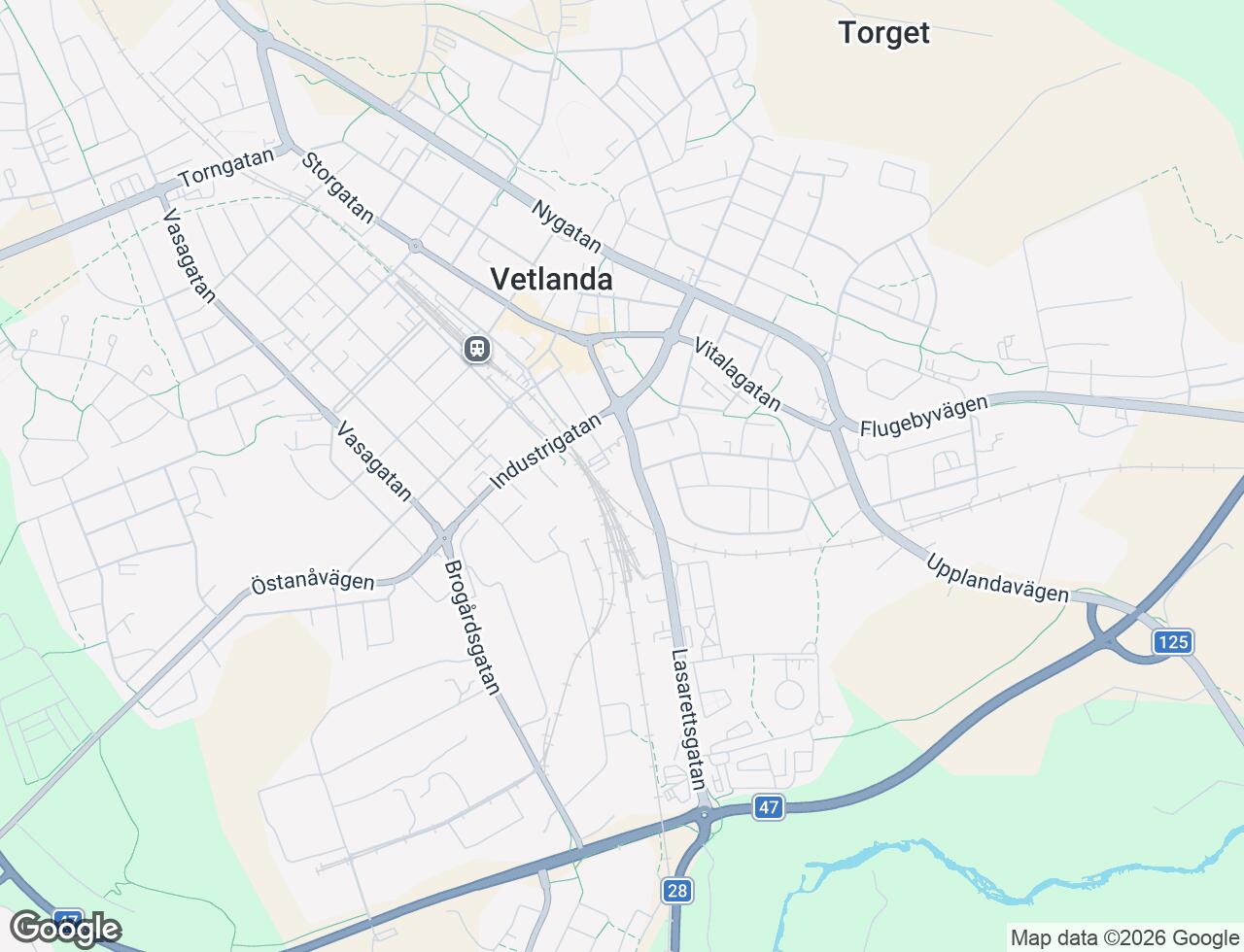 Karta över Älggatan 11B i 40 Vetlanda