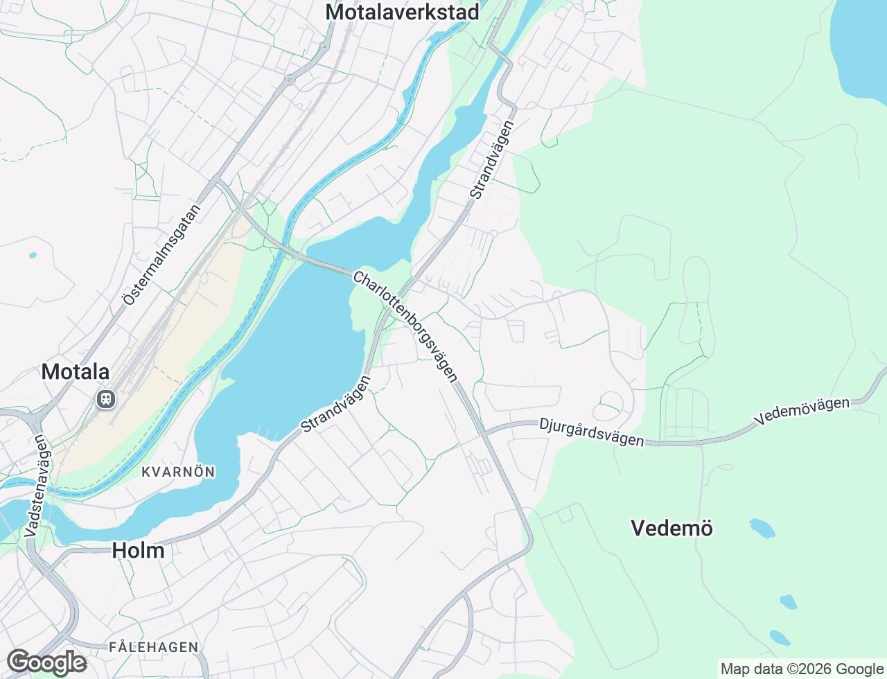 Karta över Lustigkullevägen 12C i 47 Motala
