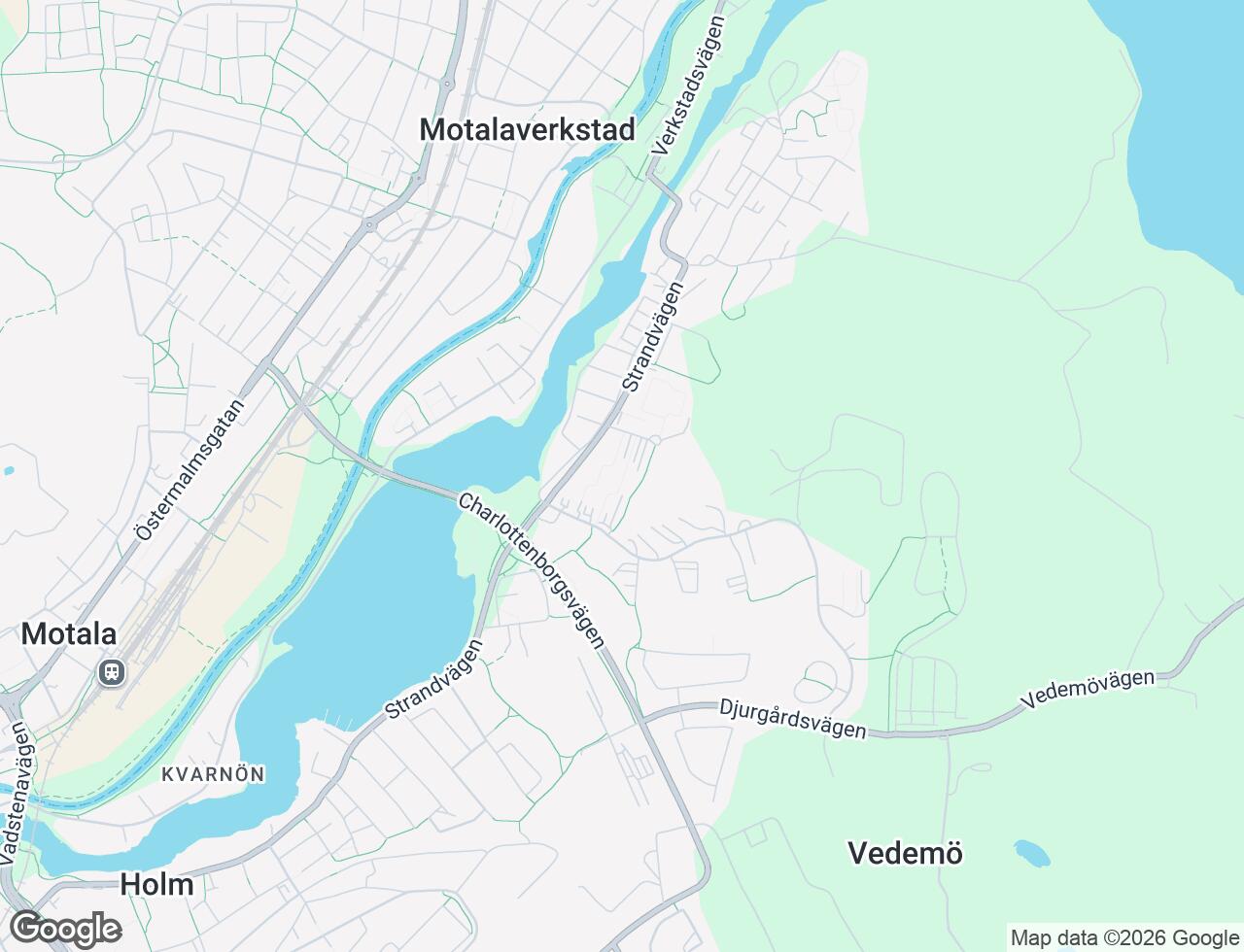 Karta över Lustigkullevägen 9C i 47 Motala
