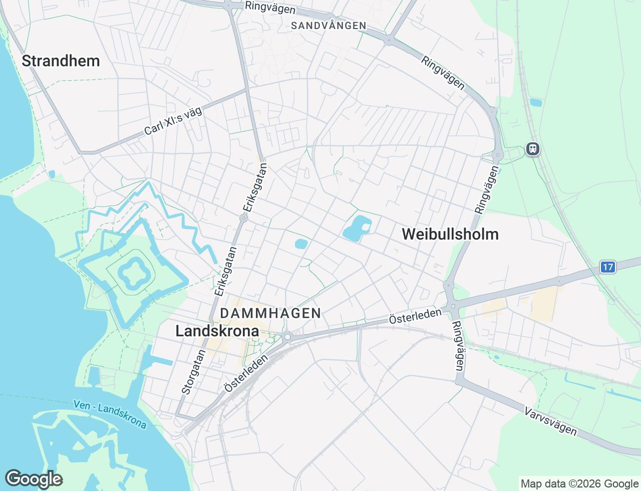Karta över Gjörloffsgatan 88 i 34 Landskrona