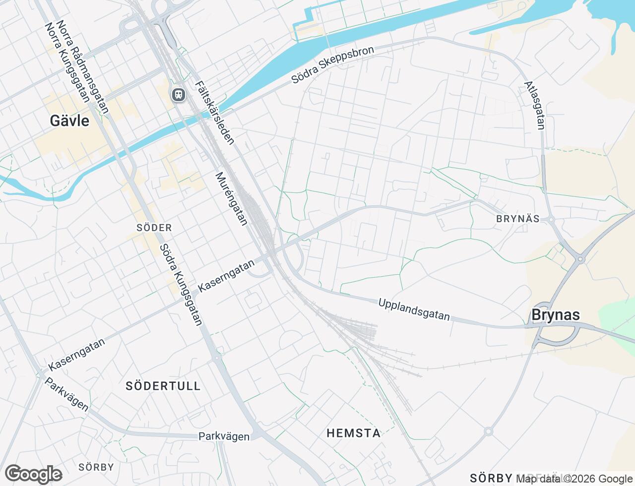 Karta över Staffansgatan 3A i 82 Gävle