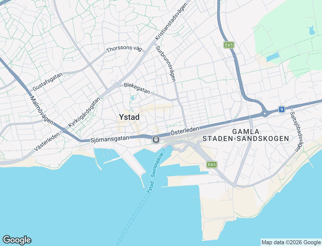 Karta över Maria Munthes gata 4A i 42 Ystad