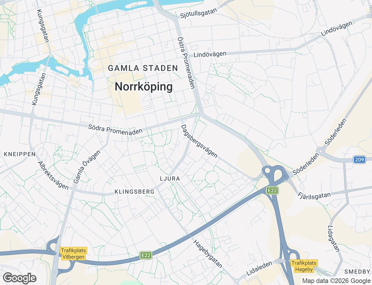 Karta över Albrektsvägen 16C i 50 Norrköping