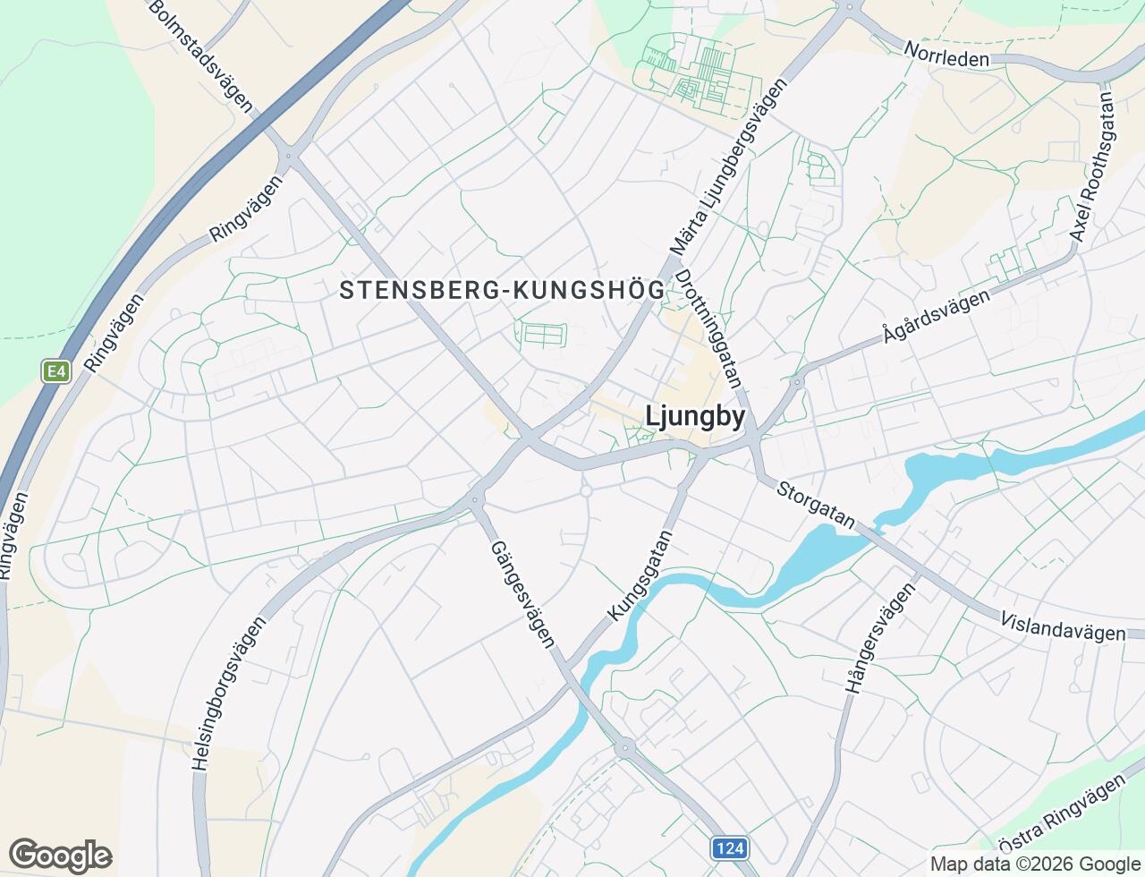 Karta över Olofsgatan 5 i 43 Ljungby