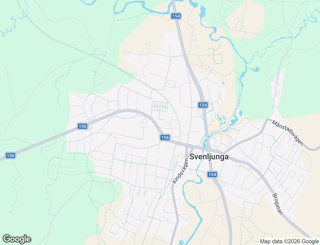 Karta över Lindgatan 4B i 52 Svenljunga