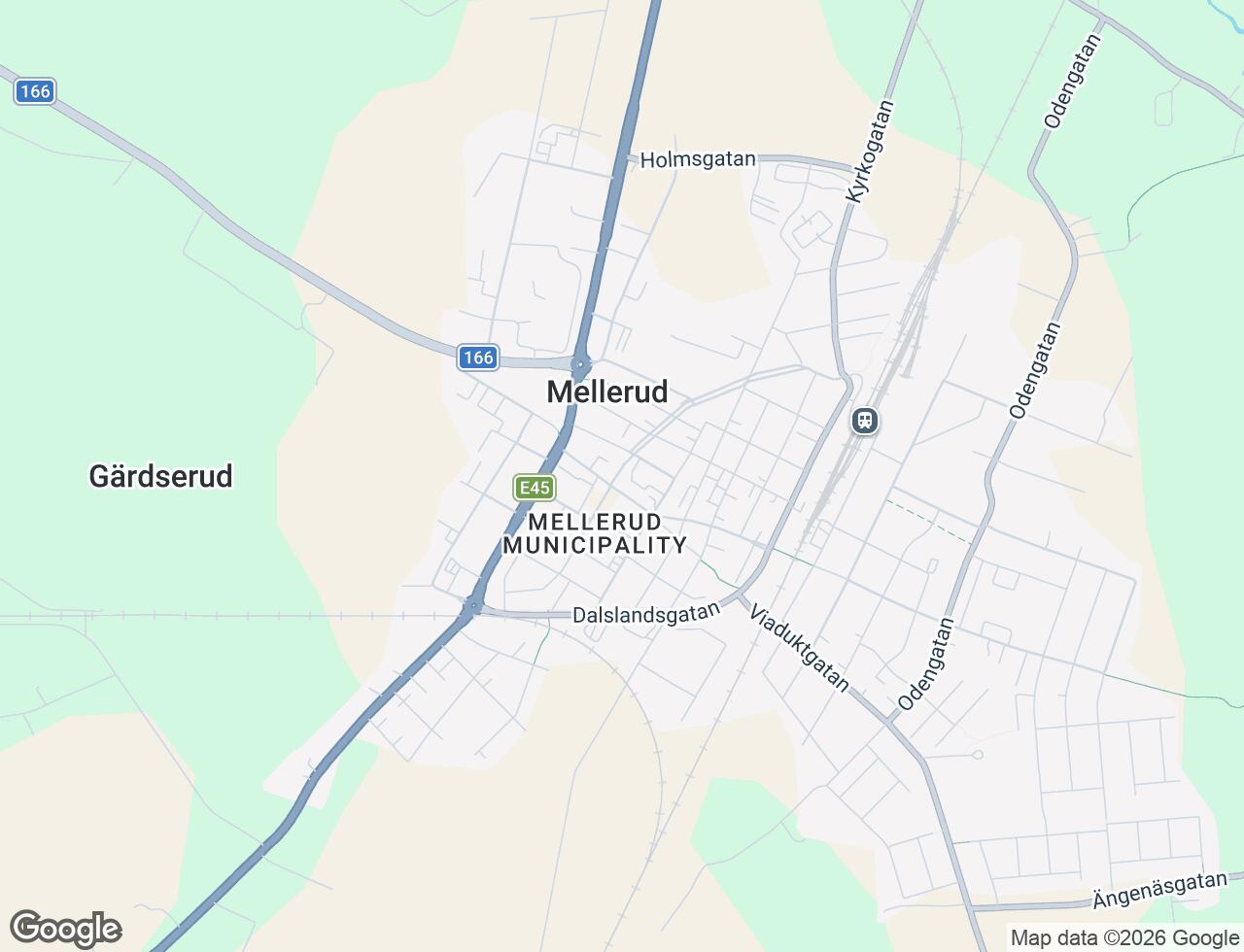 Karta över Norra Kungsgatan 1 i 30 Mellerud