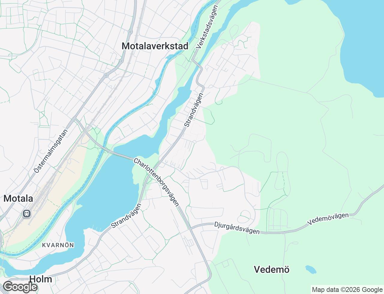 Karta över Lustigkullevägen 13C i 47 Motala