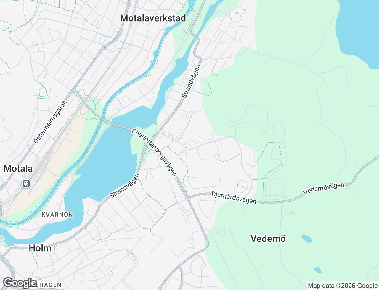 Karta över Lustigkullevägen 15A i 47 Motala