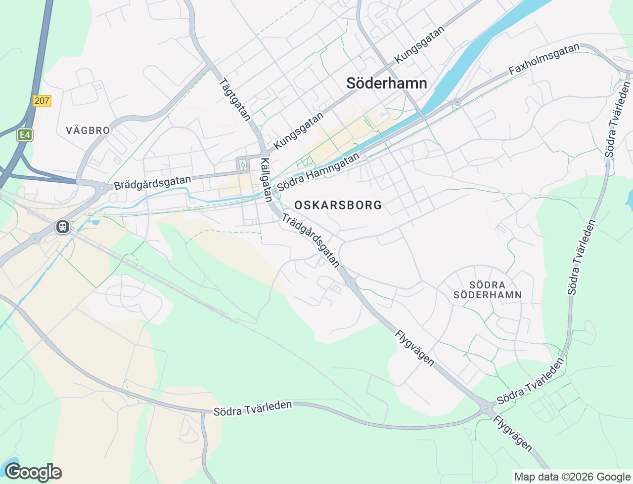 Karta över Trädgårdsgatan 20C i 32 Söderhamn