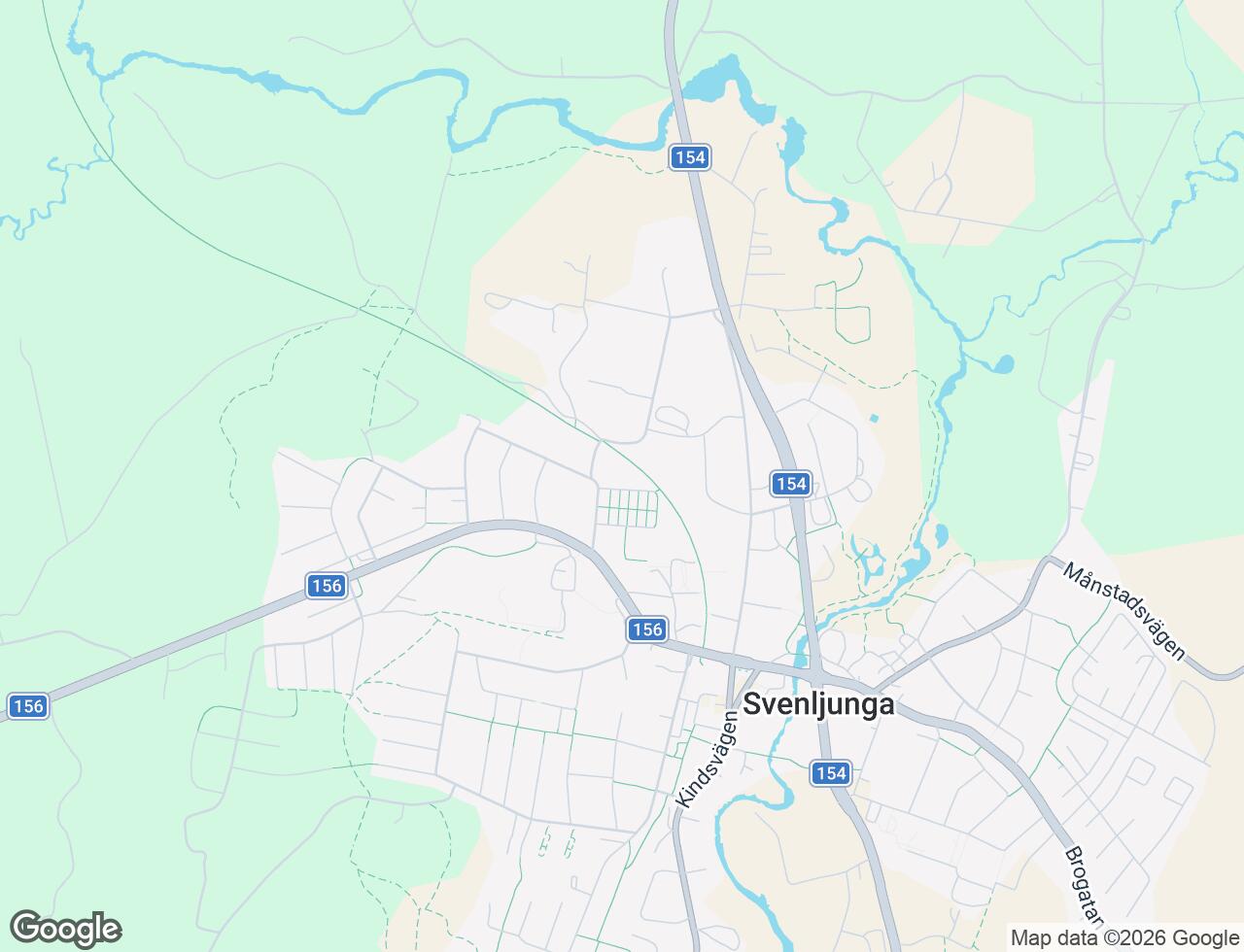Karta över Syrengatan 3B i 52 Svenljunga