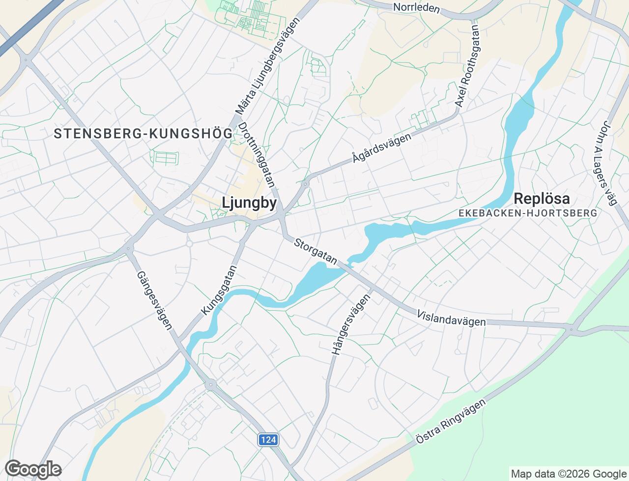 Karta över Strömgatan 6B i 37 Ljungby
