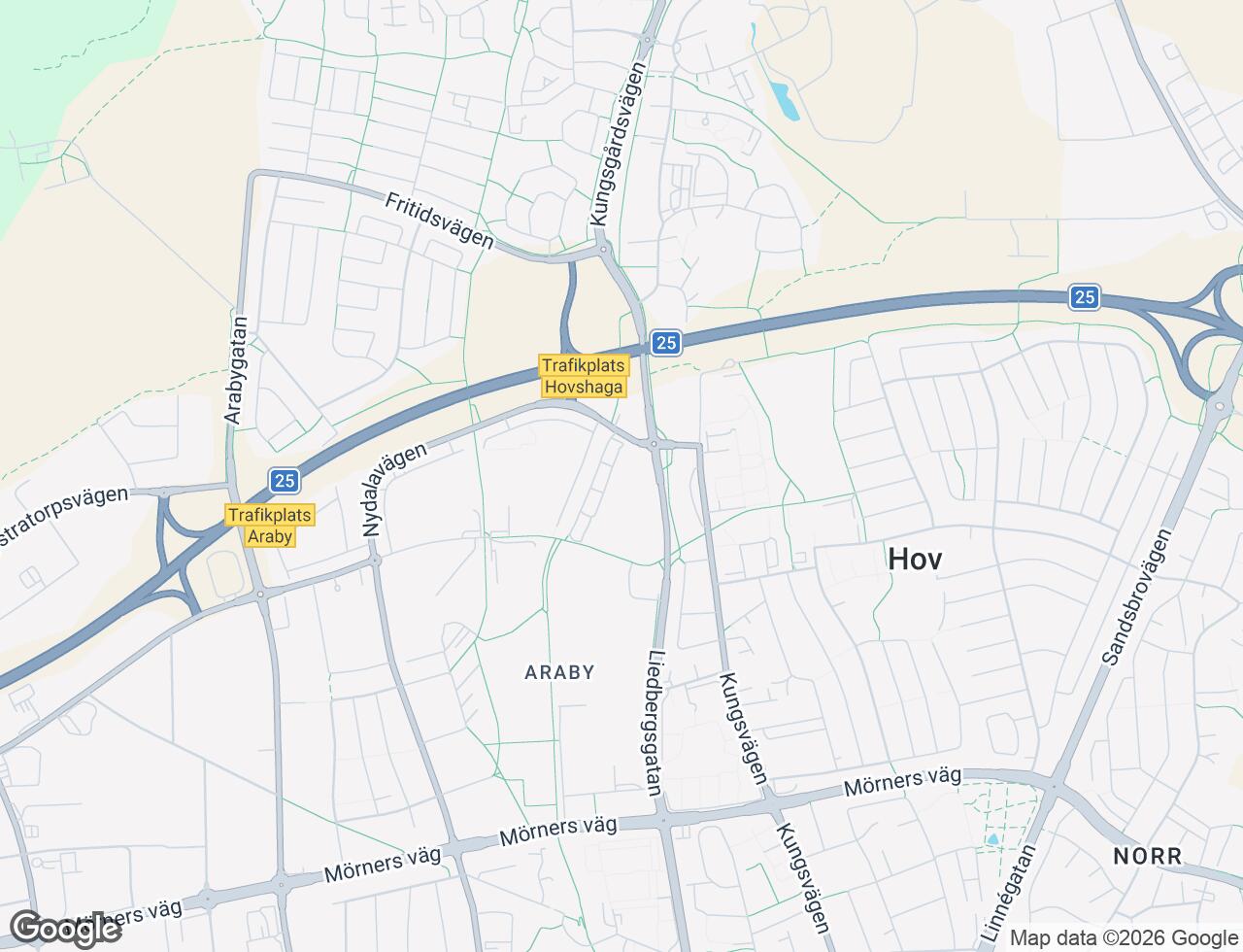 Karta över Bokelundsvägen 7B i 48 Växjö