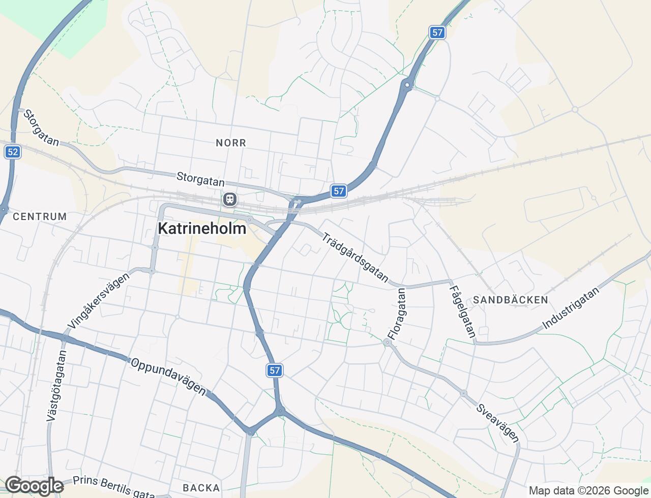 Karta över Jägaregatan 2B i 31 Katrineholm