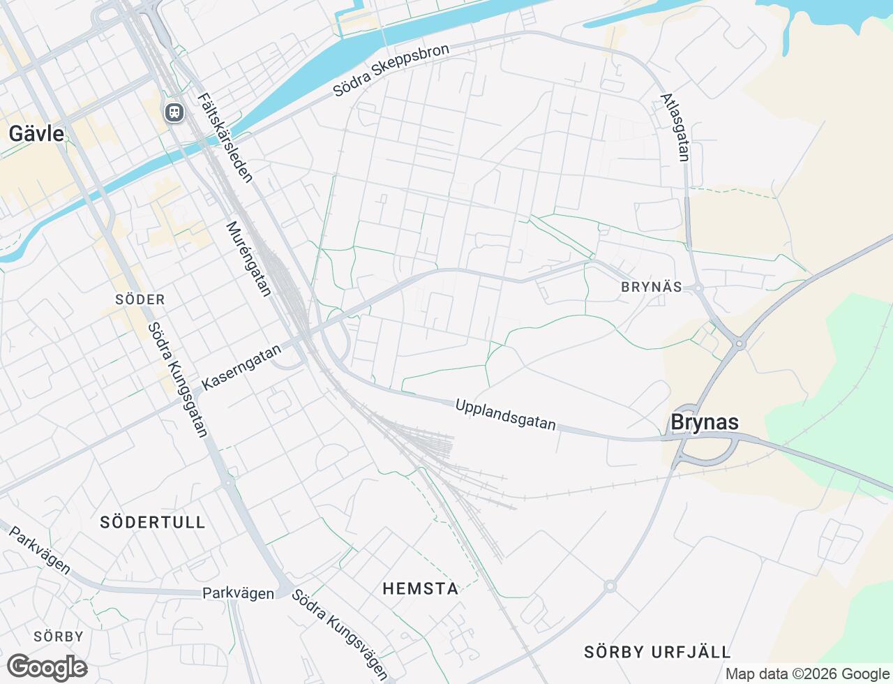 Karta över Hagtornsgatan 7 i 82 Gävle