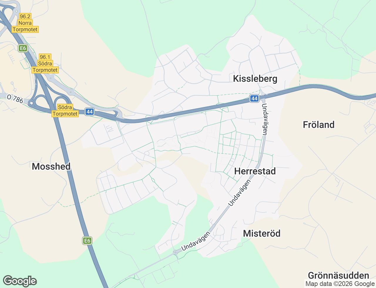 Karta över Loftvägen 29 i 75 Uddevalla