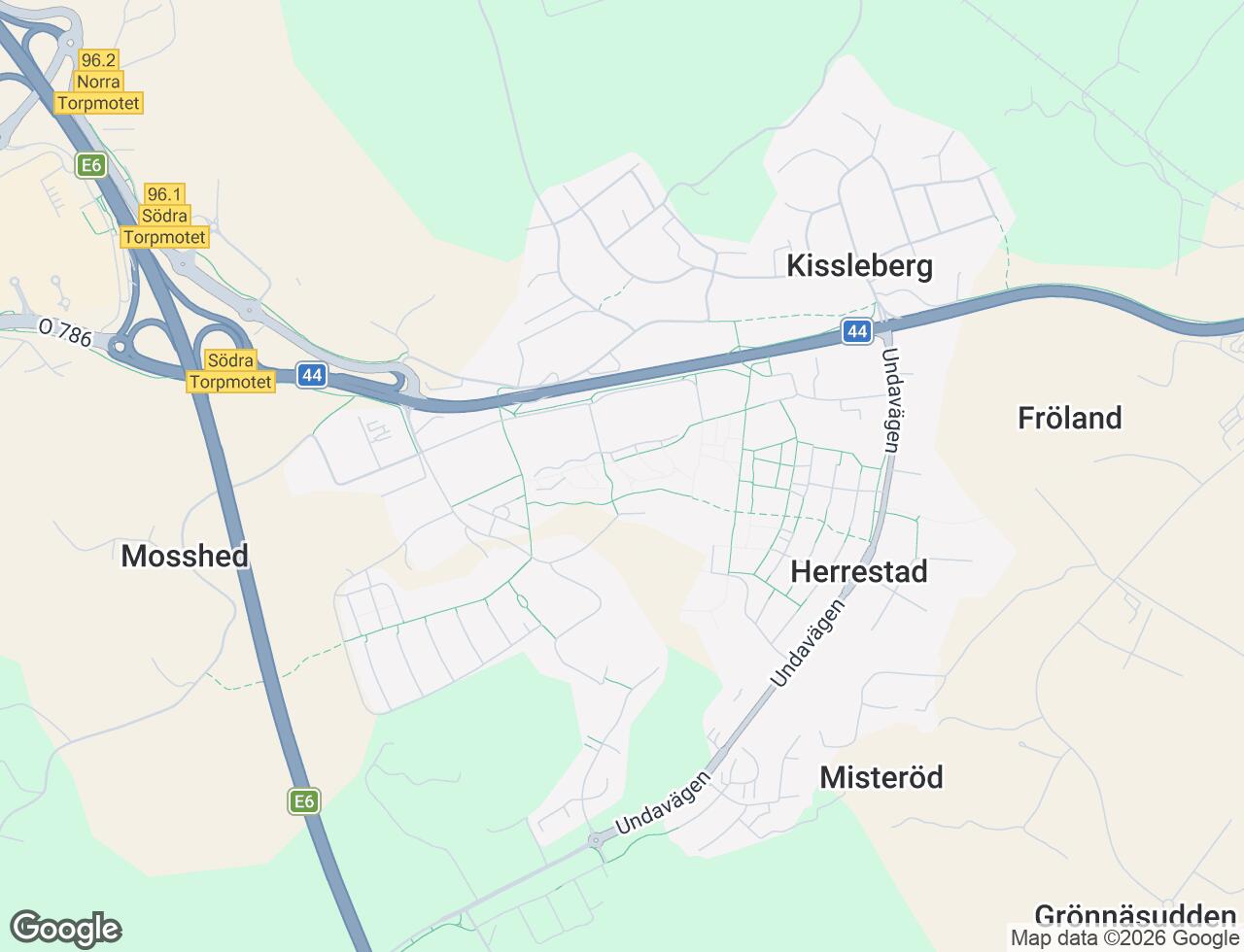 Karta över Loftvägen 15 i 75 Uddevalla
