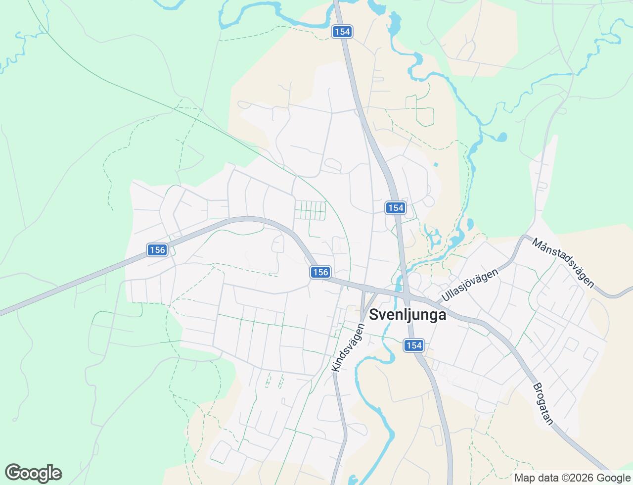 Karta över Lindgatan 8B i 52 Svenljunga