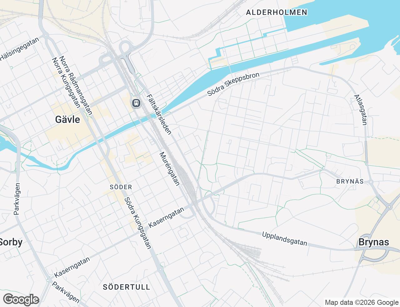 Karta över Boothsgatan 8 C i 80 Gävle