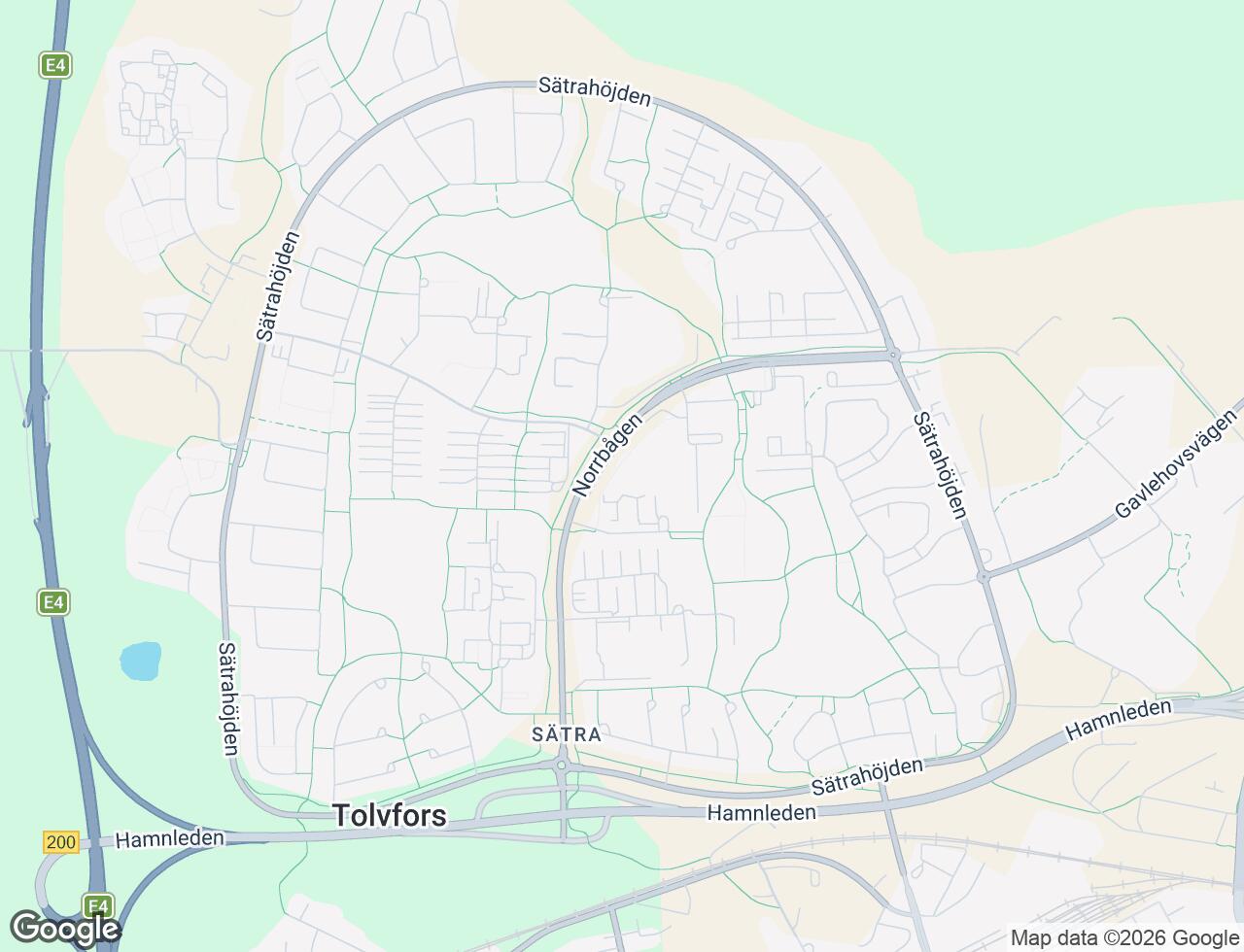 Karta över Norrbågen 24 i 31 Gävle