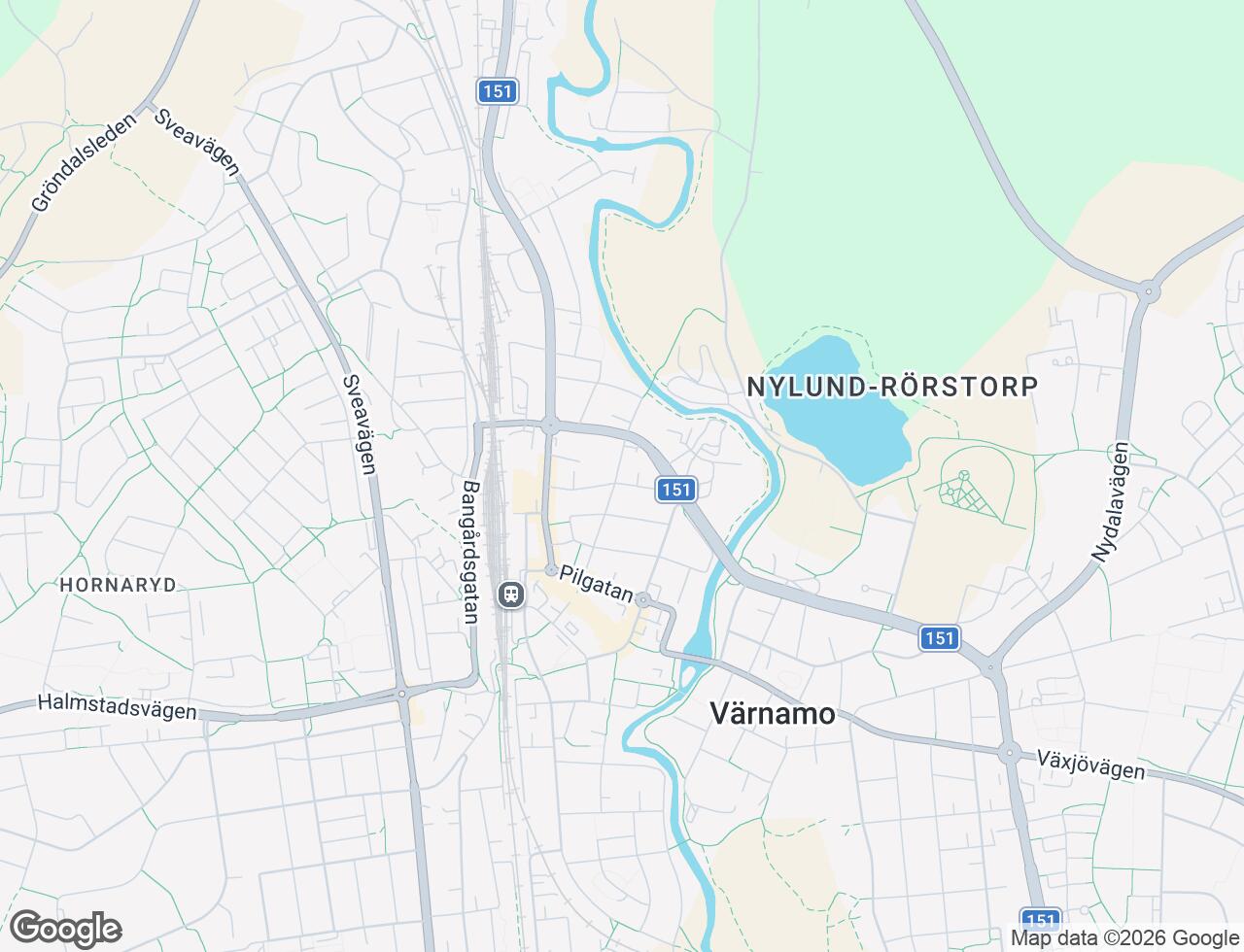 Karta över Flintgatan 11 i 30 Värnamo