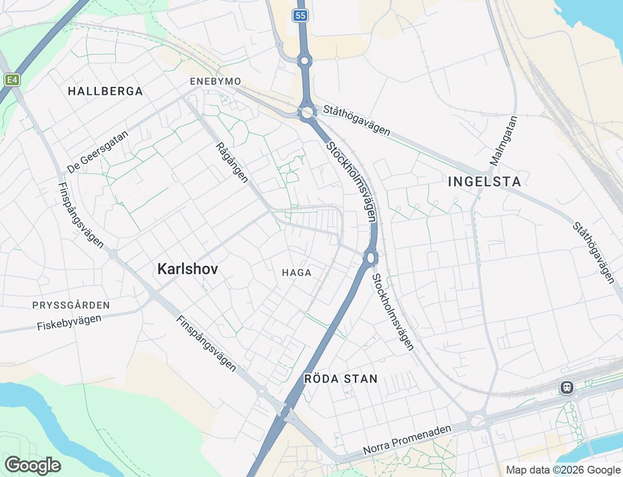 Karta över Breda vägen 17B i 14 Norrköping