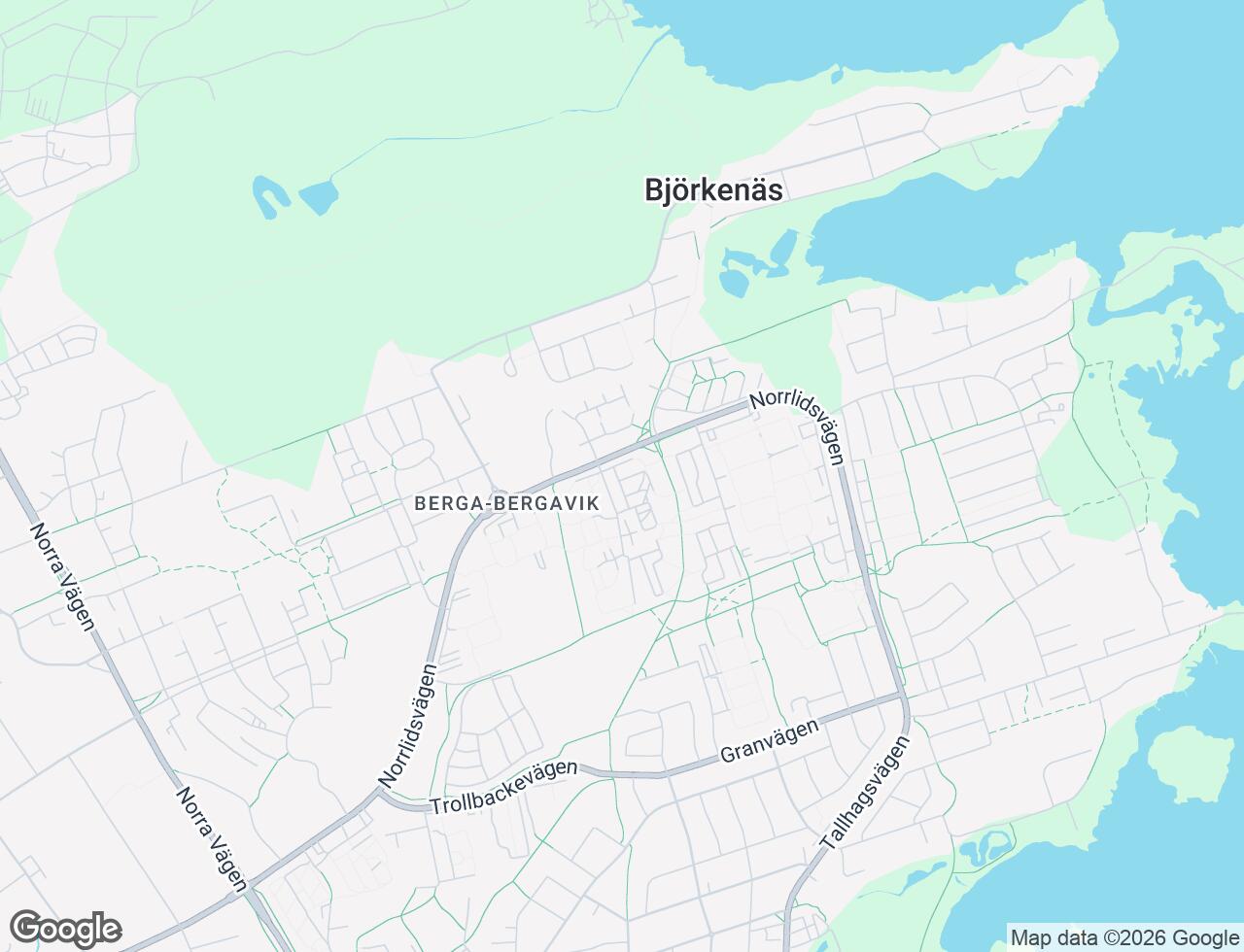 Karta över Två Systrars väg 1D i 57 Kalmar