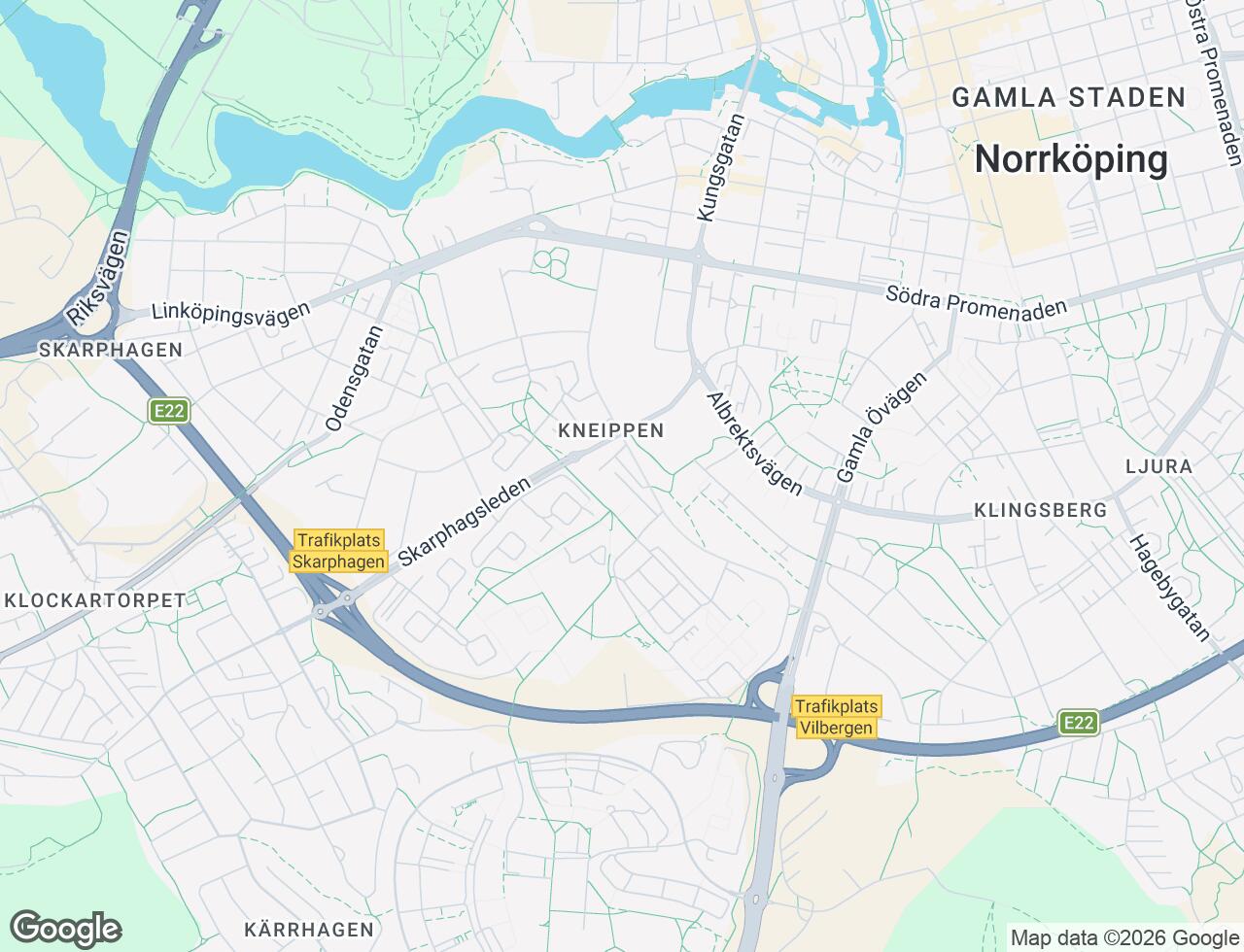 Karta över Ektorpsgatan 38 i 74 Norrköping