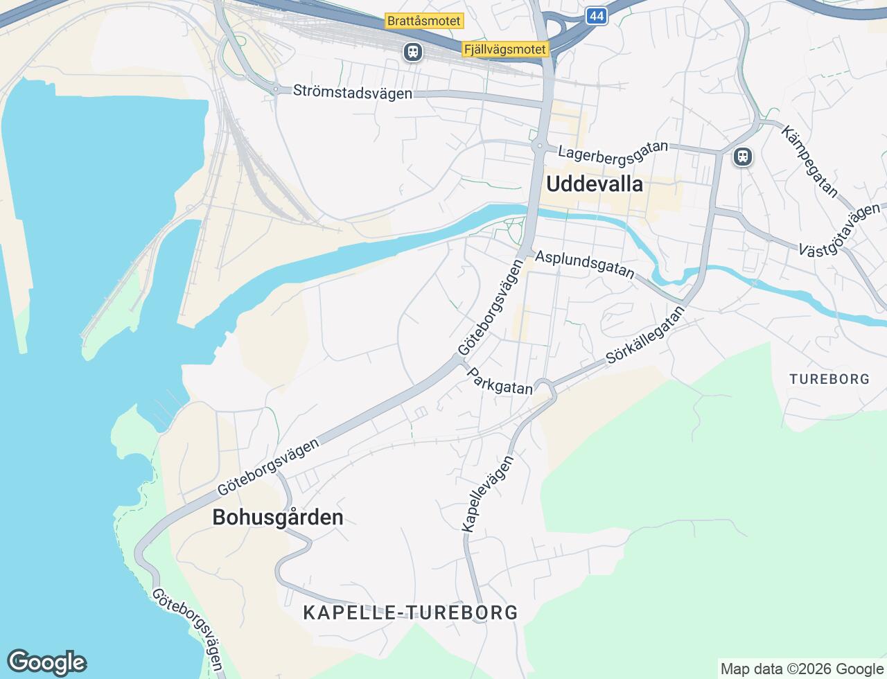Karta över Walkeskroken 16F i 42 Uddevalla