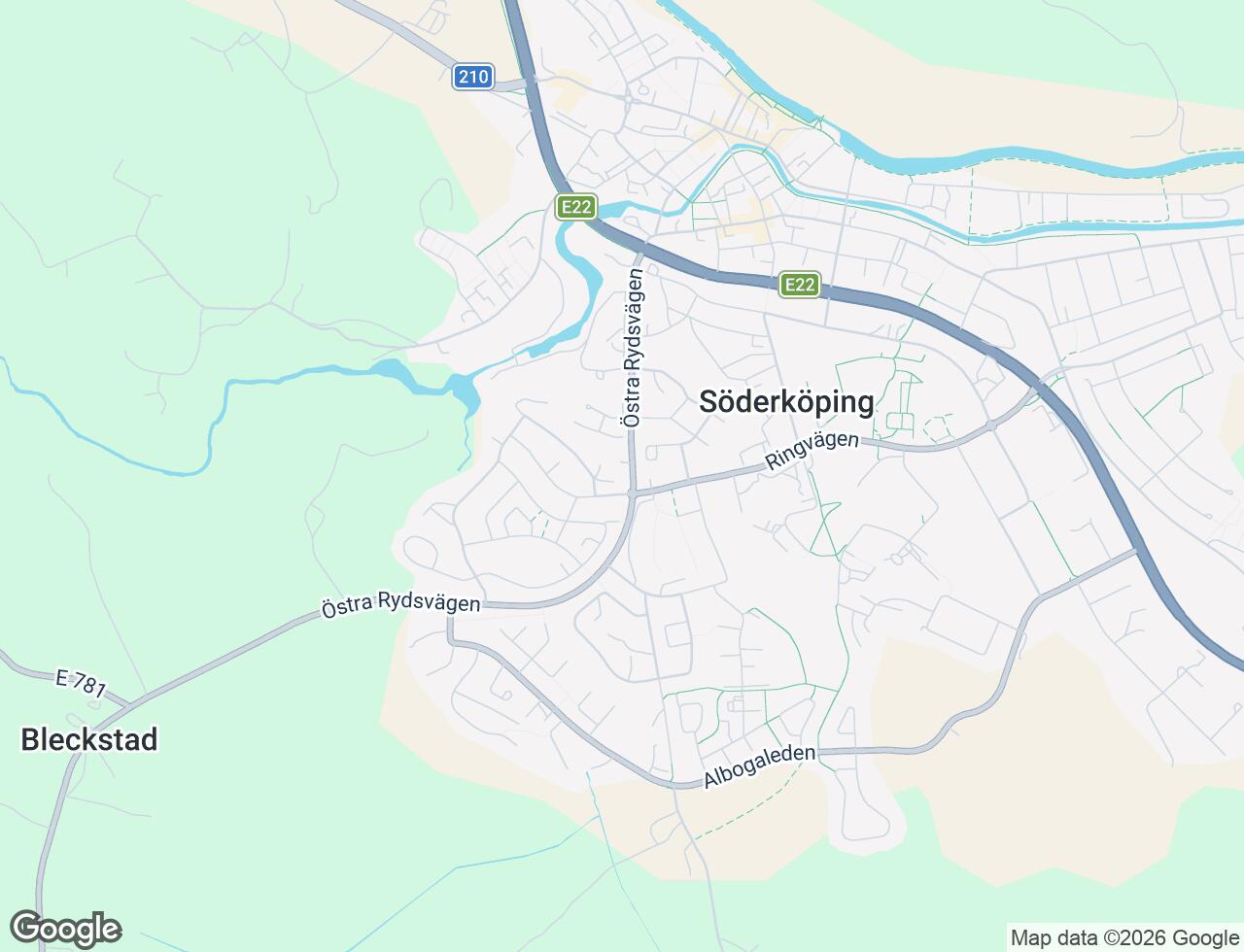 Karta över Ringvägen 23A i 32 Söderköping