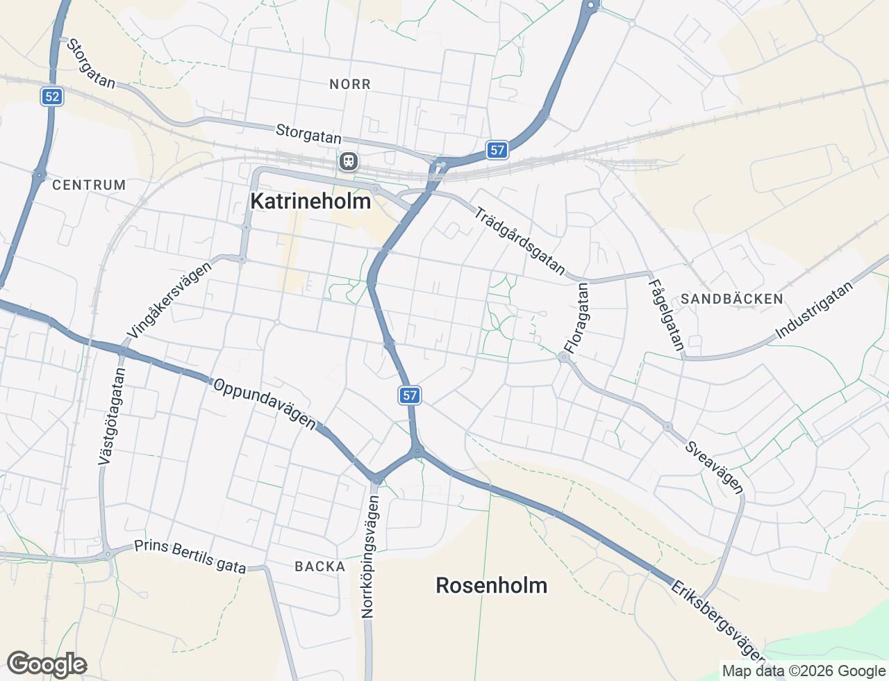 Karta över Jägaregatan 24B i 32 Katrineholm