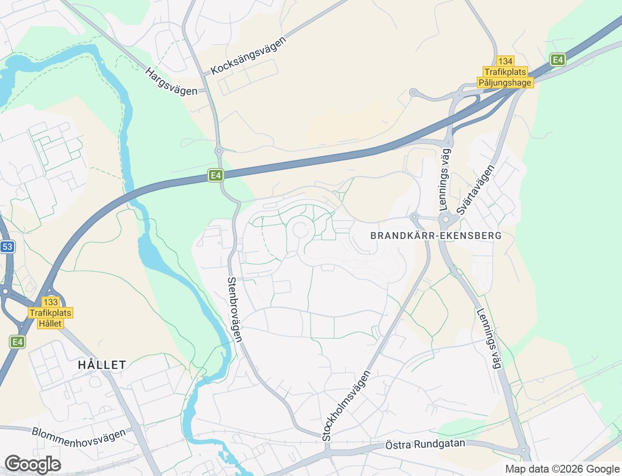 Karta över Mariebergsvägen 37 i 66 Nyköping